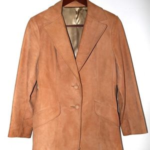 Vintage Lady Scully Women’s Brown Leather Jacket